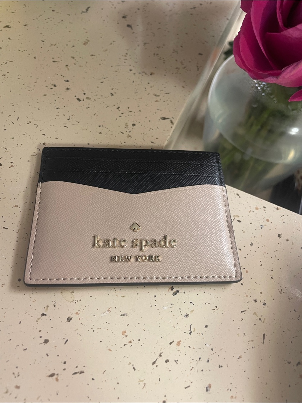kate spade ♠️ Two-Tone Leather Cardholder